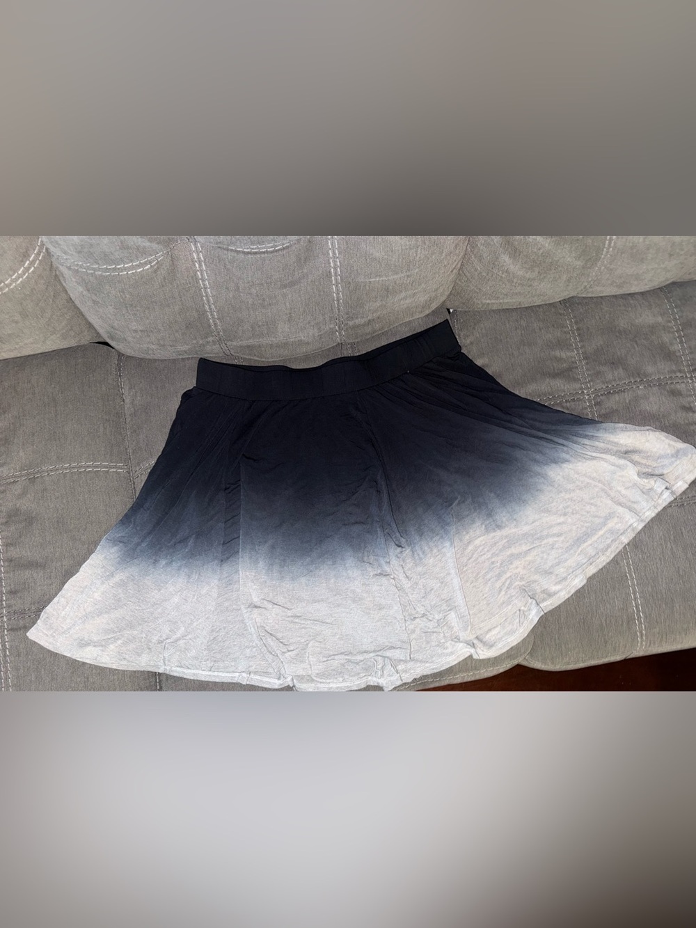 torrid Ombre Black to Gray Flared Skater Skirt